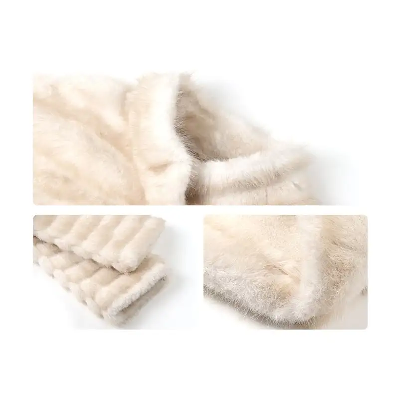 アウター 2色展開 フェイクファー ジャケット スタンドカラーデザイン コーヒー色 ベージュ