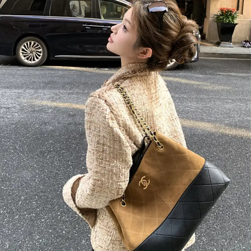 アウター ジャケット ツイード 個性 ファッション シャンパン色