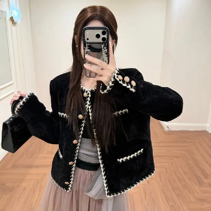 アウター ジャケット シングルブレスト 大人カジュアル ブラック