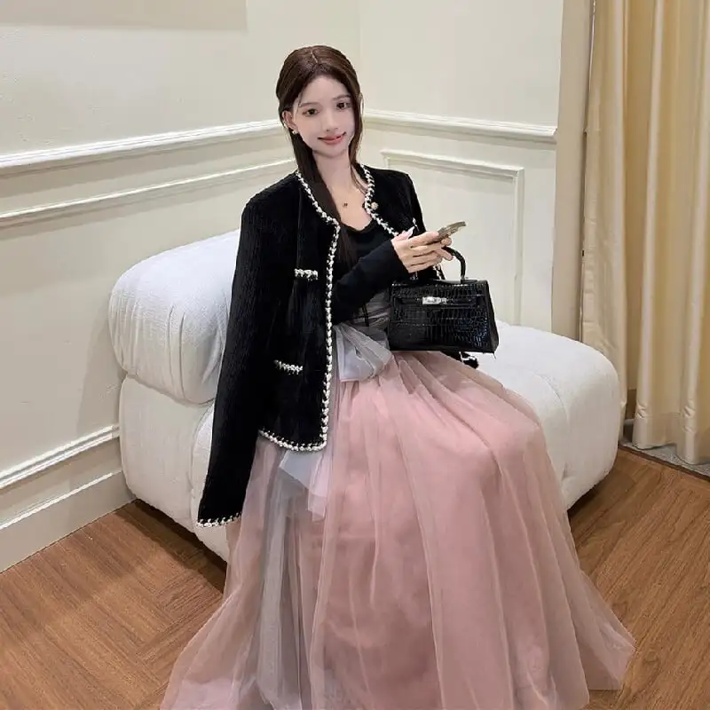 アウター ジャケット シングルブレスト 大人カジュアル ブラック