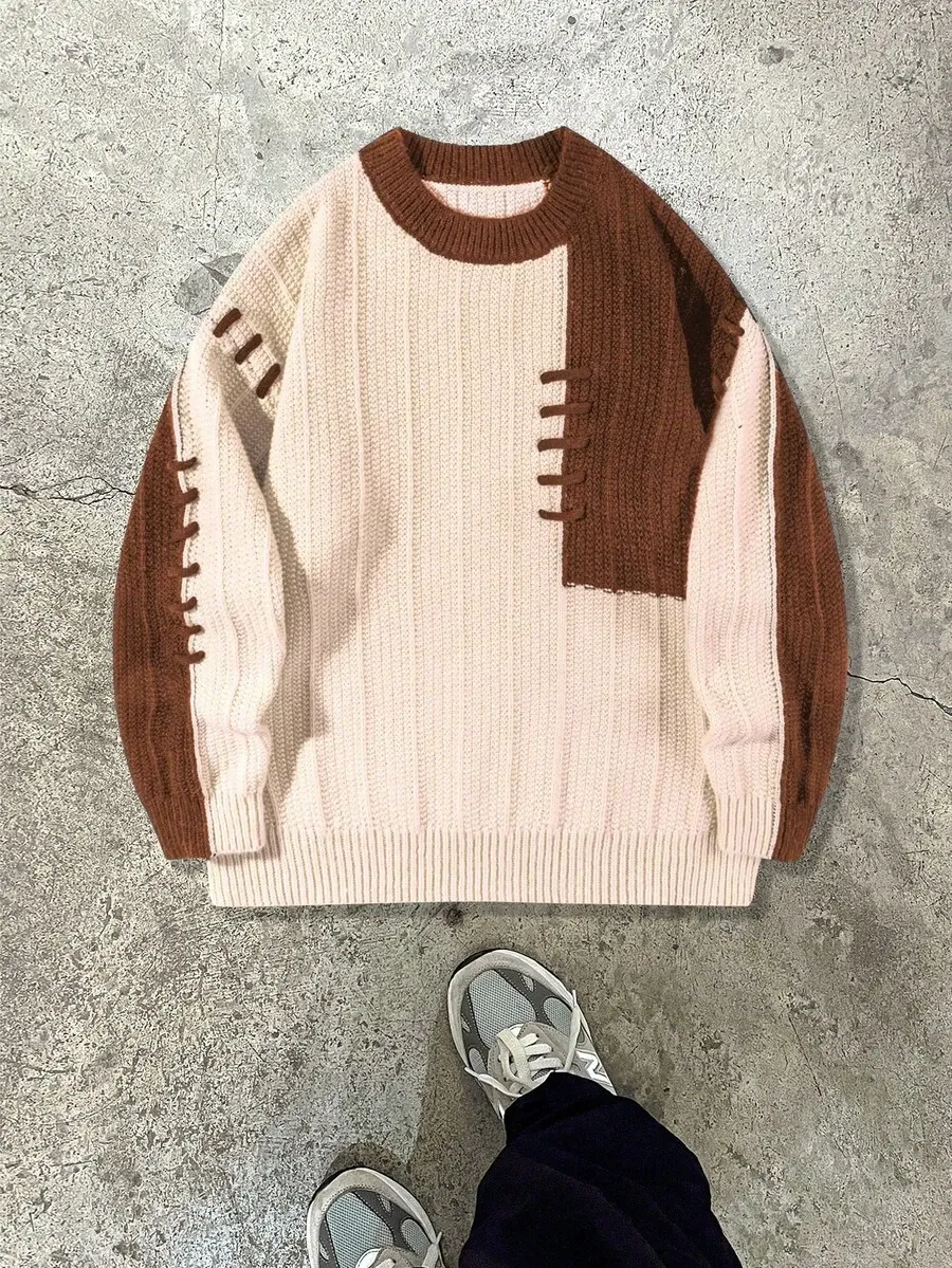 ルーズ ニット セーター ストリートウェア 長袖 トップス