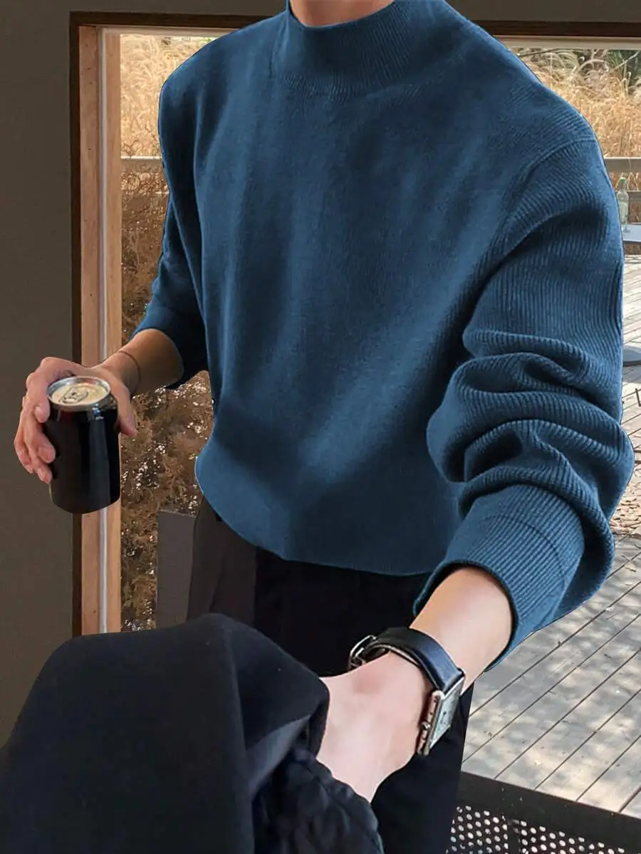 カジュアル 無地 ルーズ シンプル セーター