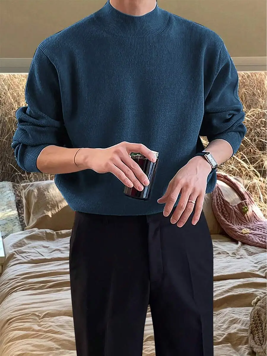 カジュアル 無地 ルーズ シンプル セーター