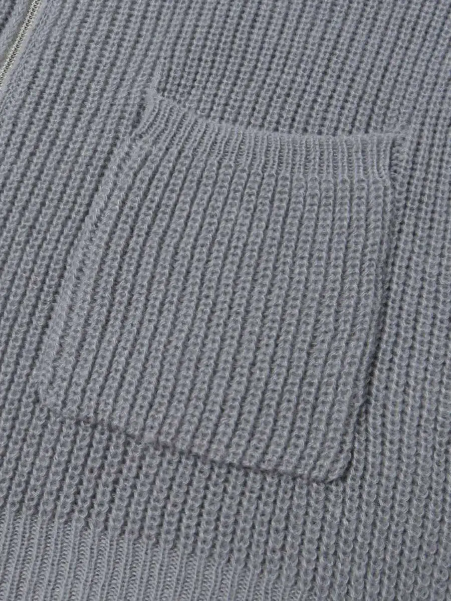 ルーズ カジュアル リラックス ドロップショルダー 無地 ニット カーディガン