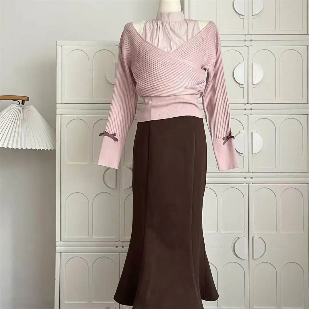 セットアップ 可愛い オフショルダー トップス＆スカート