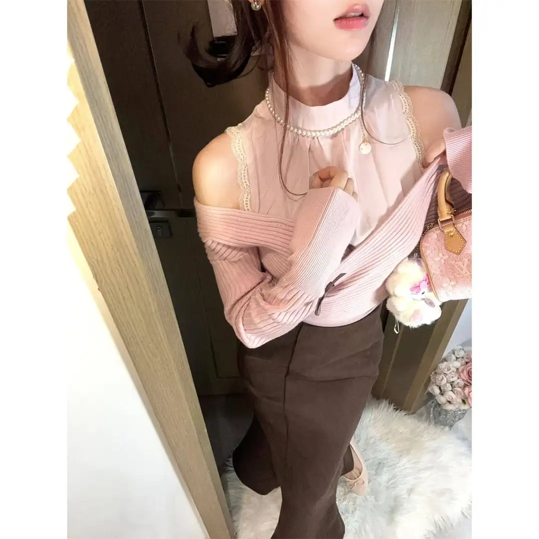 セットアップ 可愛い オフショルダー トップス＆スカート