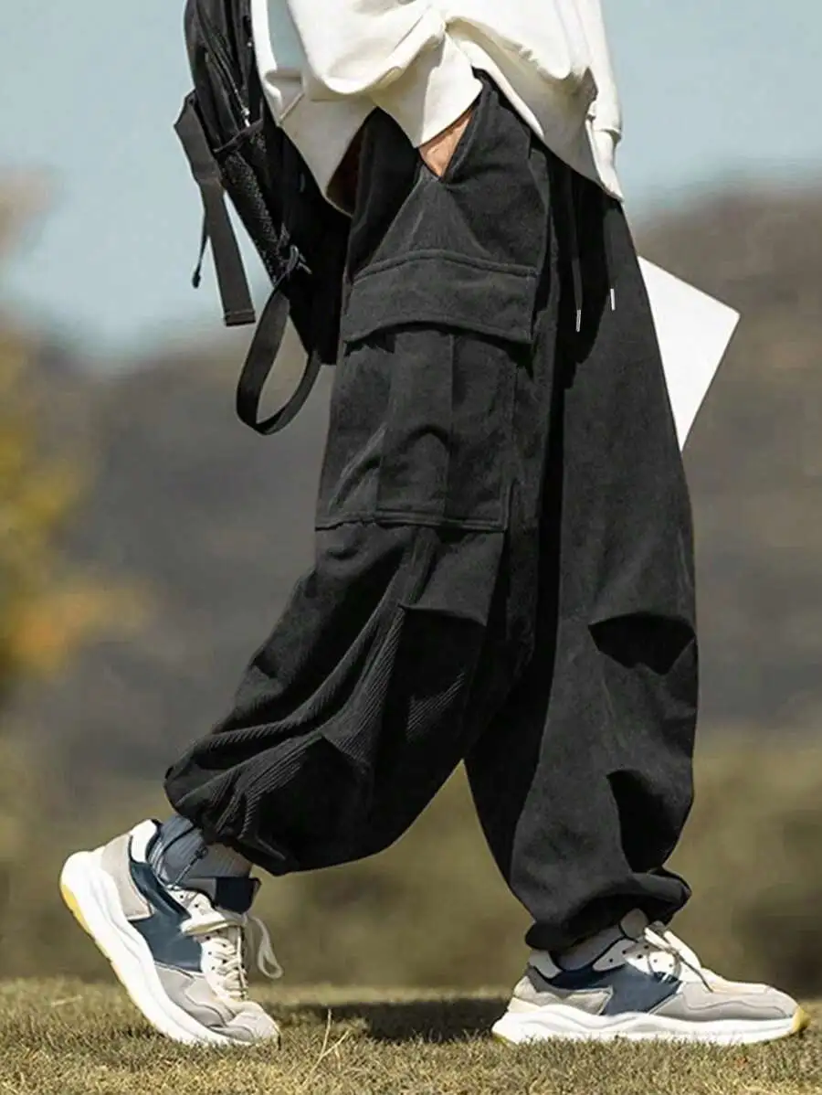 ルーズフィット コーデュロイ カーゴパンツ