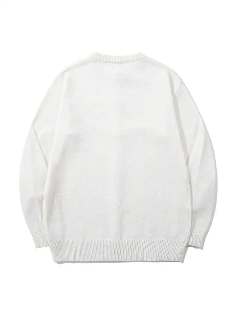 カジュアル ルーズ 無地 高品質 通勤 ラウンドネック カーディガン ニット セーター