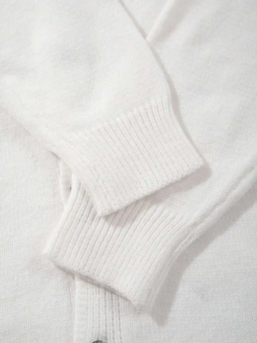 カジュアル ルーズ 無地 高品質 通勤 ラウンドネック カーディガン ニット セーター