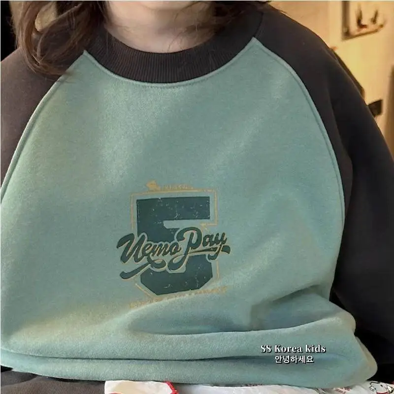 【80-140cm】今季大注目 カジュアル バイカラー 合わせやすい トレーナー