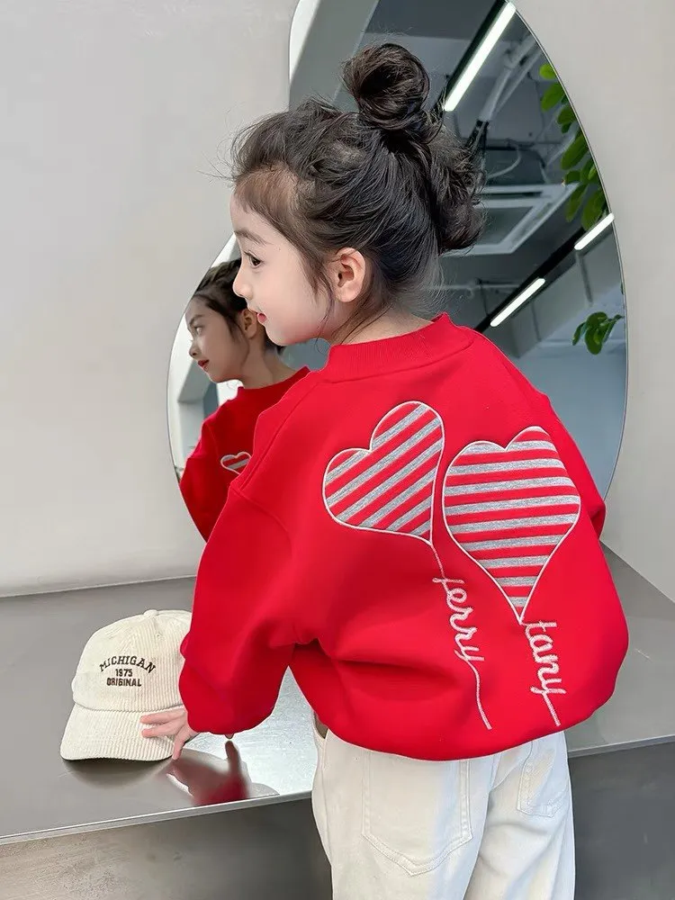 【80-150cm】人気上昇中 可愛い 合わせやすい ラウンドネック トレーナー