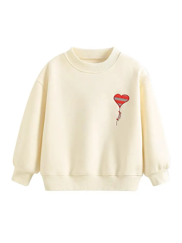 【80-150cm】人気上昇中 可愛い 合わせやすい ラウンドネック トレーナー