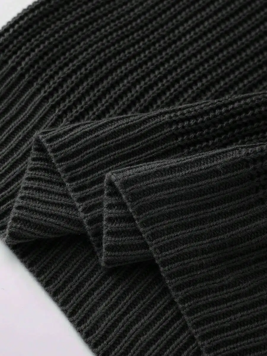 長袖 クルーネック セーター カジュアル デイリーウェア