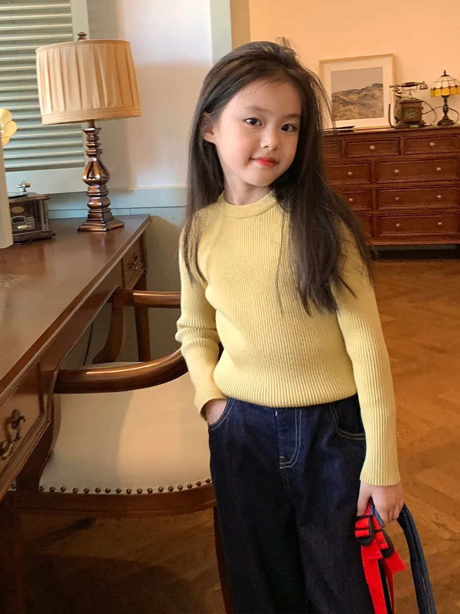 【110-160cm】大好評 シンプル 可愛い おしゃれ 定番 人気 ニット セーター