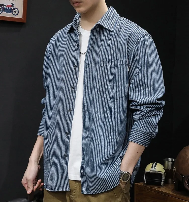 着回し力抜群 ストラップ カジュアル 合わせやすい デニムシャツ