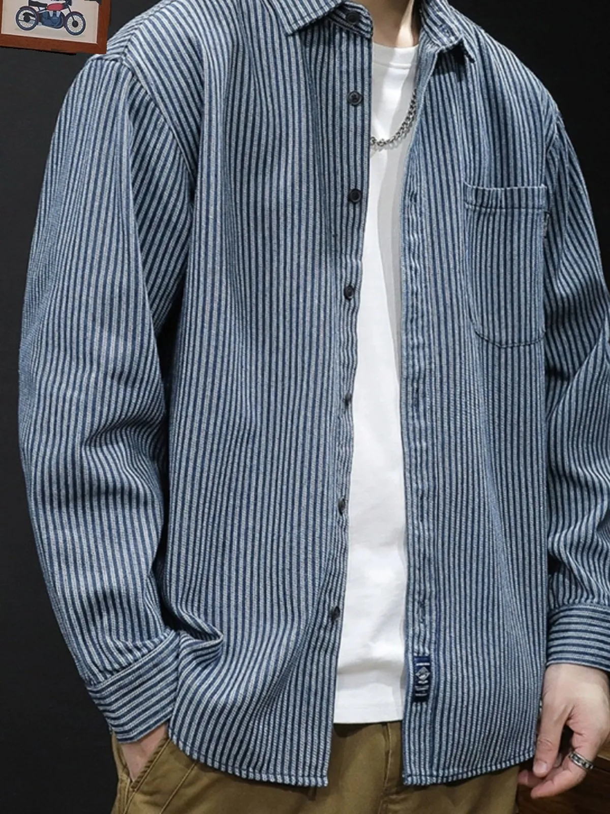 着回し力抜群 ストラップ カジュアル 合わせやすい デニムシャツ