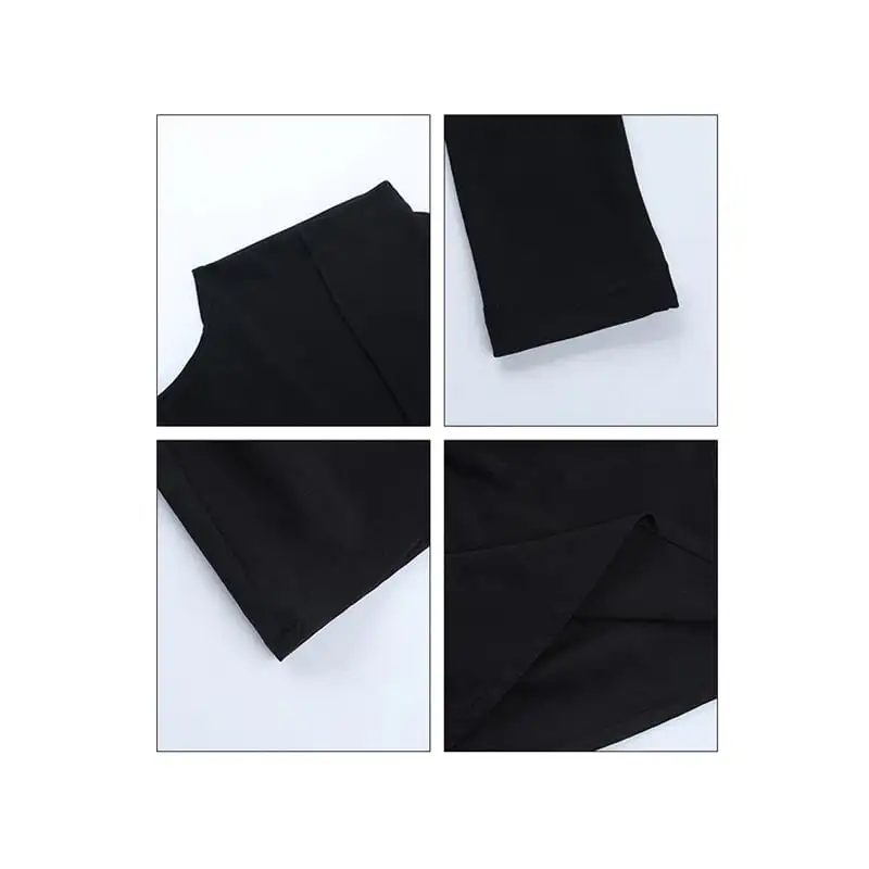 ワンピース シルエット デイリー 着こなし 長袖 ブラック