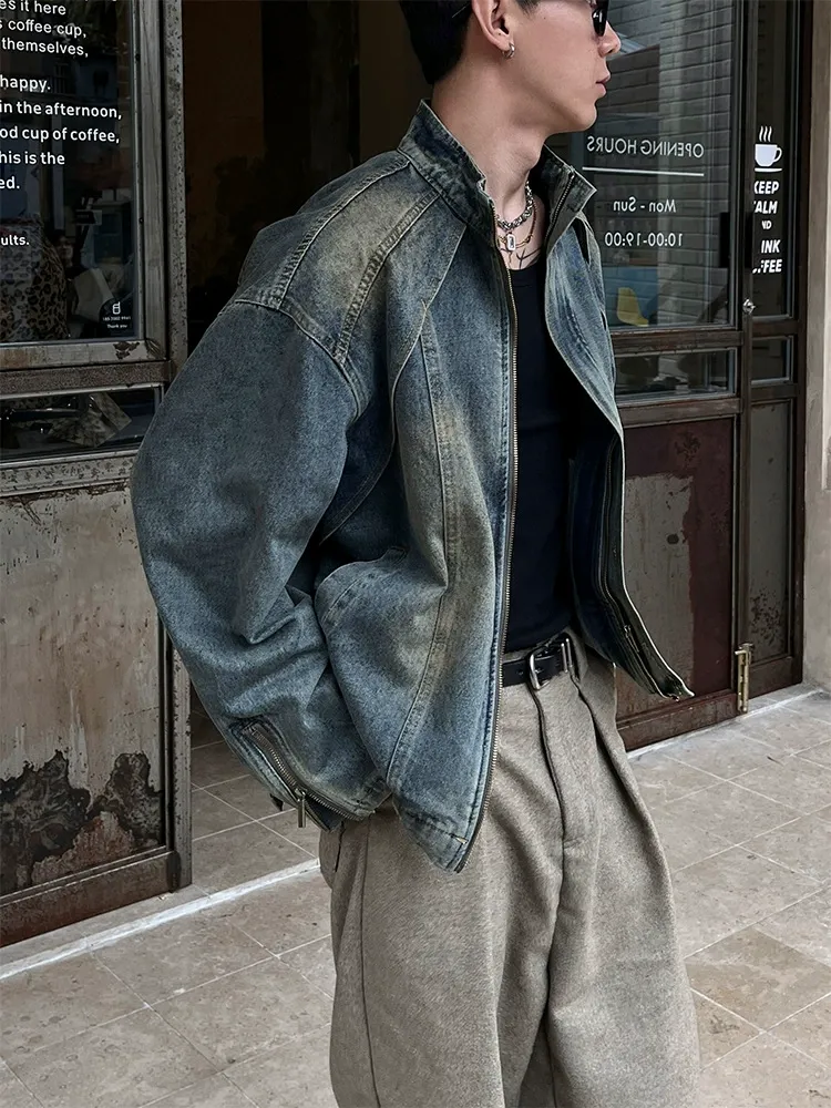 大人気 カッコイイ カジュアル 合わせやすい トレンド レトロ デニムジャケット