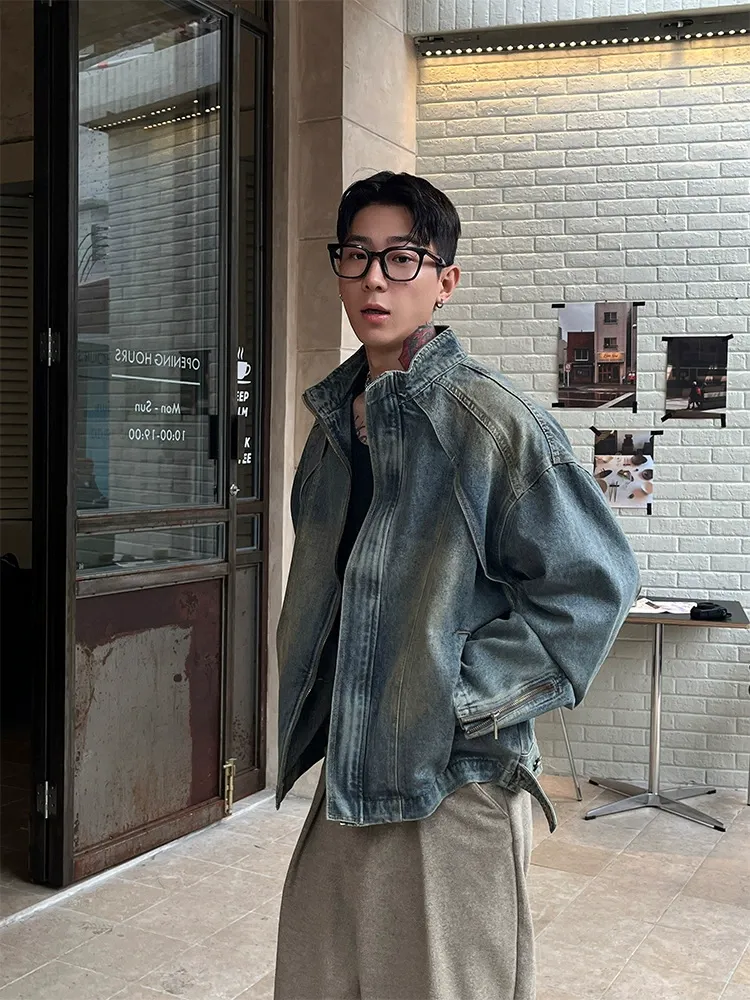 大人気 カッコイイ カジュアル 合わせやすい トレンド レトロ デニムジャケット