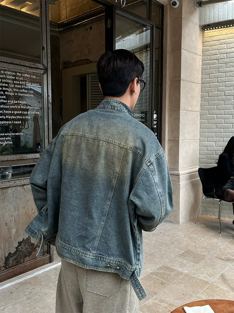 大人気 カッコイイ カジュアル 合わせやすい トレンド レトロ デニムジャケット
