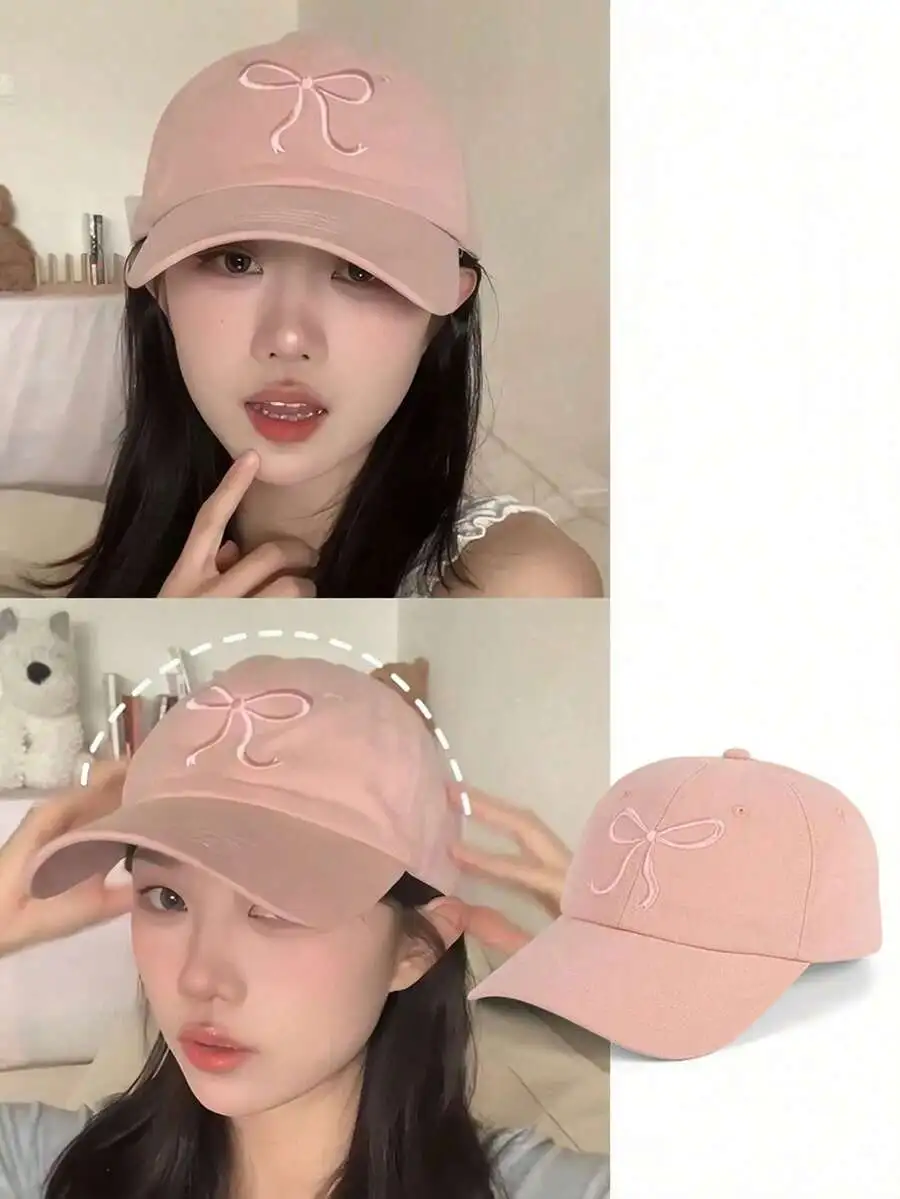 キャップ リボン刺繍 ポリエステル 合わせやすい 帽子