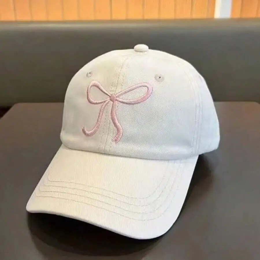 キャップ リボン刺繍 ポリエステル 合わせやすい 帽子