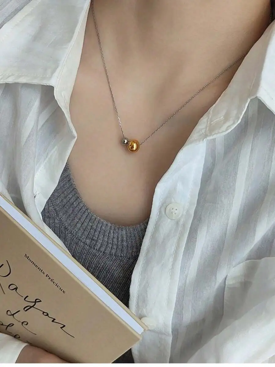 ボールネックレス シンプル 人気 合わせやすい トレンド