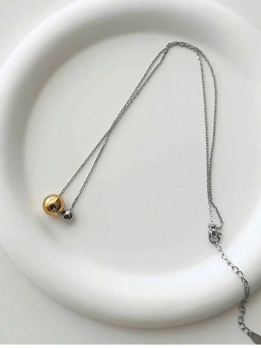 ボールネックレス シンプル 人気 合わせやすい トレンド