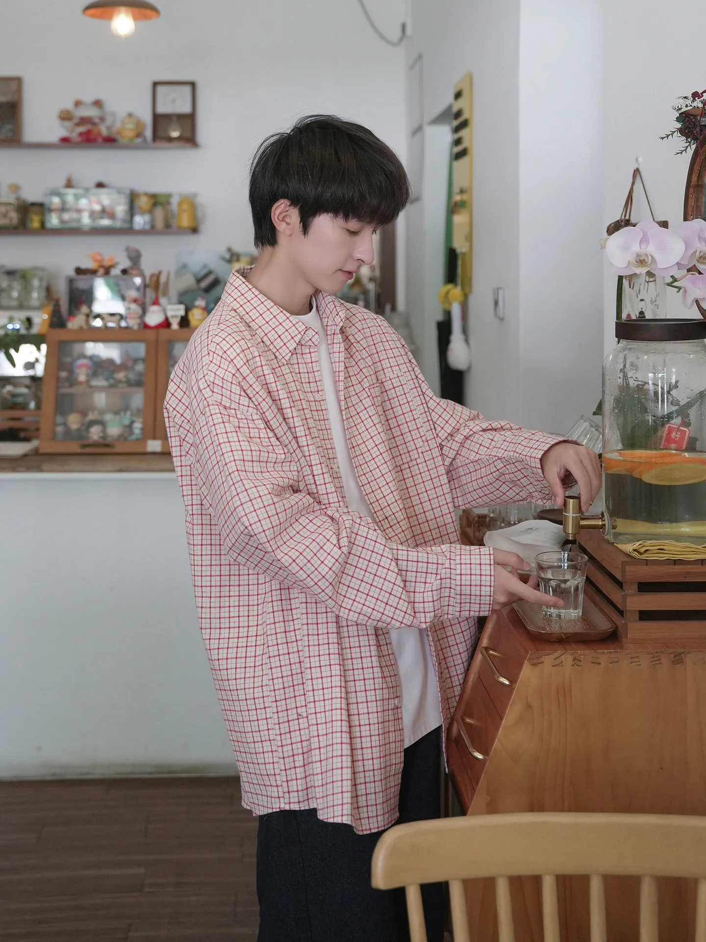 大人気 チェック柄 カジュアル 合わせやすい トレンド シャツ