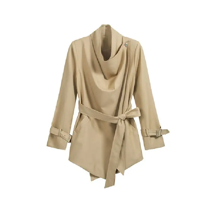 アウター トレンチコート ドレープ 抜け感 ビッグシルエット