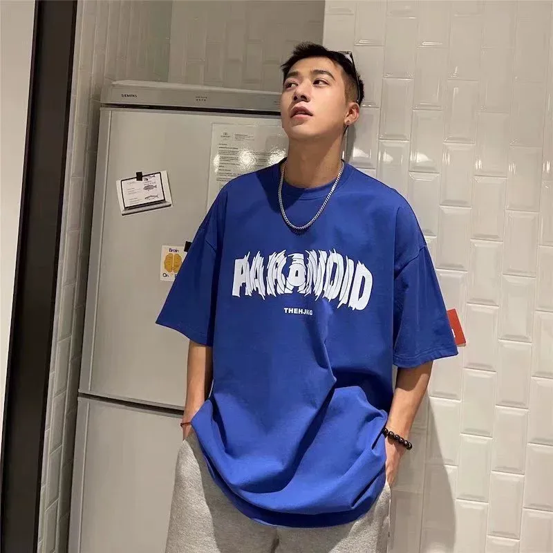 絶対欲しい！ルーズ カジュアル ラウンドネック アルファベット Tシャツ