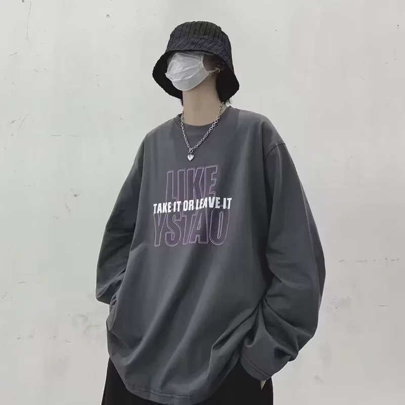 着回し力抜群 ルーズ トレンド 合わせやすい アルファベット 半袖 Tシャツ