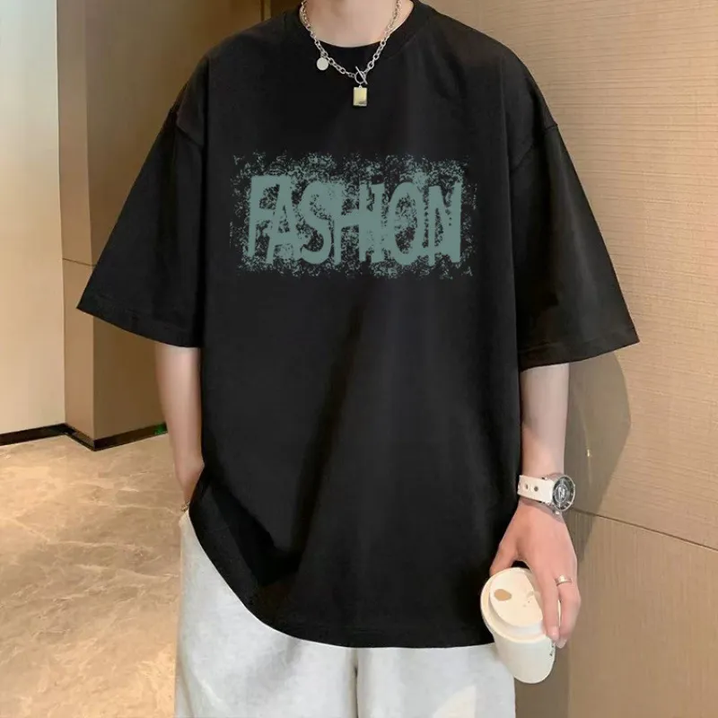 今季大注目 カジュアル 合わせやすい ラウンドネック 半袖 Tシャツ