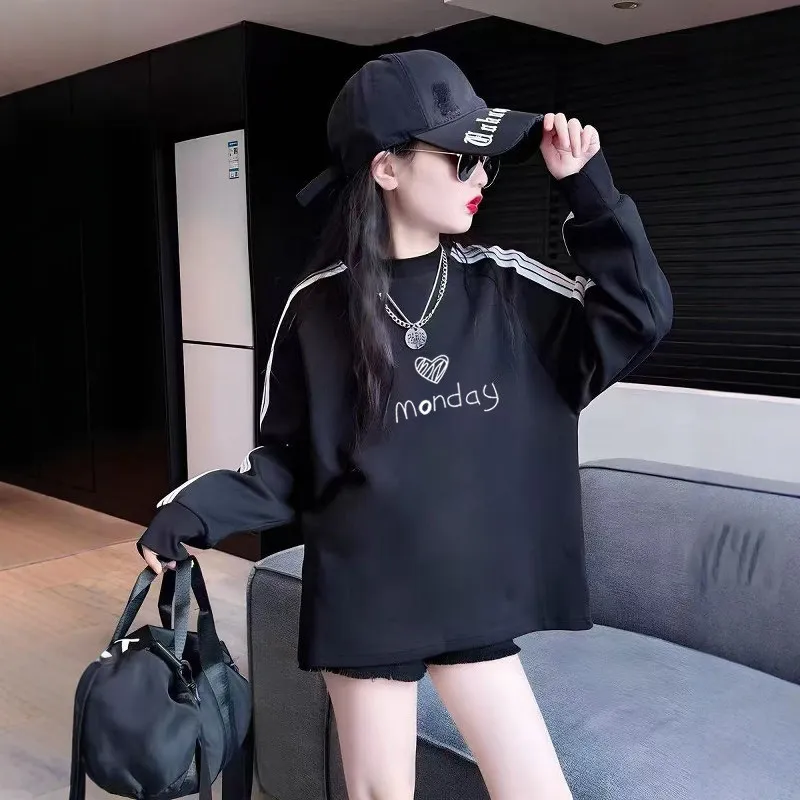 【100-160cm】トレンド感たっぷり おしゃれ カジュアル 女の子 長袖 Ｔシャツ