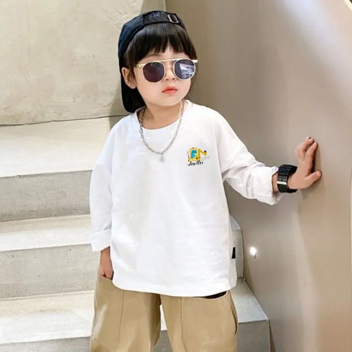 【90-160cm】人気上昇中 スタイリッシュ カジュアル 新作 男の子 長袖 Tシャツ