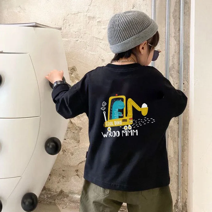 【90-160cm】人気上昇中 スタイリッシュ カジュアル 新作 男の子 長袖 Tシャツ