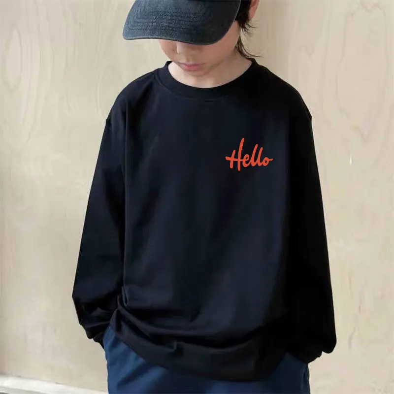 【110-170cm】着回し力抜群 今季大注目 カジュアル 動きやすい 男の子 長袖 Ｔシャツ