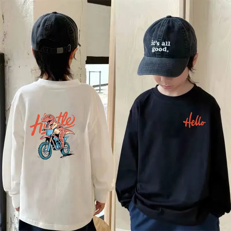 【110-170cm】着回し力抜群 今季大注目 カジュアル 動きやすい 男の子 長袖 Ｔシャツ